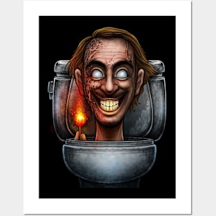 Horror toilet Monster #24 Posters and Art